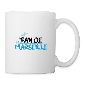 Fan de Marseille - Mug blanc - blanc - Droite