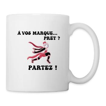 À vos marques.. Prêts? Partez! - Mug blanc - blanc - Droite