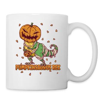 Pumpkinsaurus Dinosaure Drôle Halloween T Rex - Mug blanc - blanc - Droite