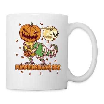 Pumpkinsaurus Dinosaure Drôle Halloween T Rex - Mug blanc - blanc - Droite