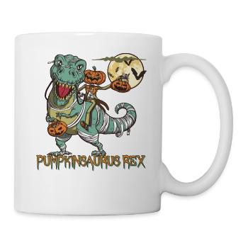 Pumpkinsaurus Dinosaure Drôle Halloween T Rex - Mug blanc - blanc - Droite