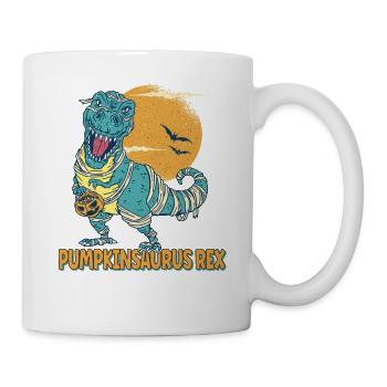 Pumpkinsaurus Dinosaure Drôle Halloween T Rex - Mug blanc - blanc - Droite