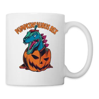 Pumpkinsaurus Dinosaure Drôle Halloween T Rex - Mug blanc - blanc - Droite