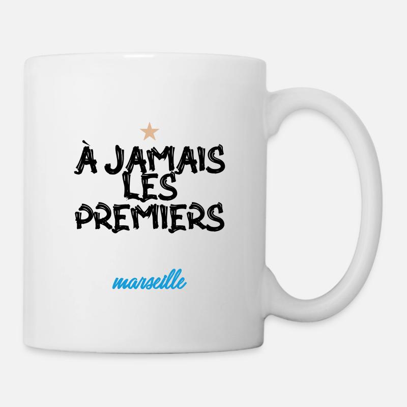 À JAMAIS LES PREMIERS (bleu) - Mug blanc - blanc