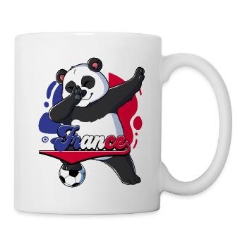 Frankreich Fußball - Tasse - Weiß - Rechts