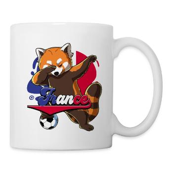 Frankreich Fußball - Tasse - Weiß - Rechts