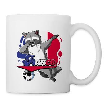Frankreich Fußball - Tasse - Weiß - Rechts