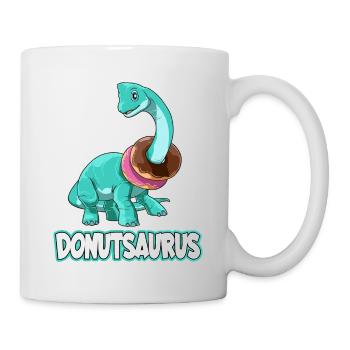 Donutsaurus Dinosaurier Brachiosaurus - Tasse - Weiß - Rechts