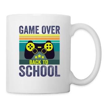 Gamer Game Over Back To School - Mug - white - Right