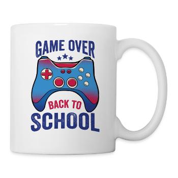 Gamer Game Over Back To School - Mug - white - Right