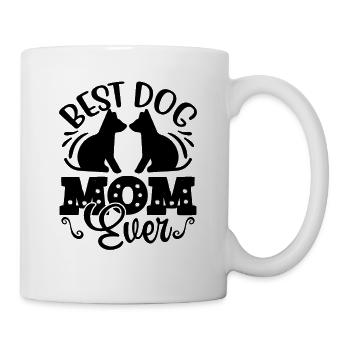 Best dog mom ever - Mug - white - Right