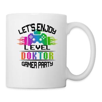 Level DOKTOR keep calm and game on - Tasse - Weiß - Rechts