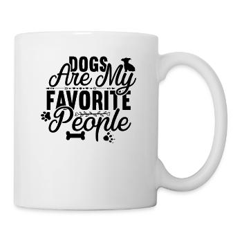 Les chiens sont mes personnes préférées - Mug blanc - blanc - Droite
