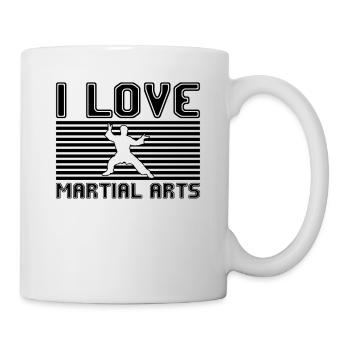 I love martial arts - Tasse - Weiß - Rechts