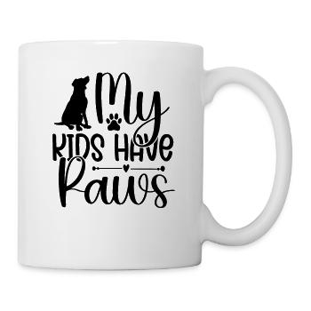 My children have paws - Mug - white - Right