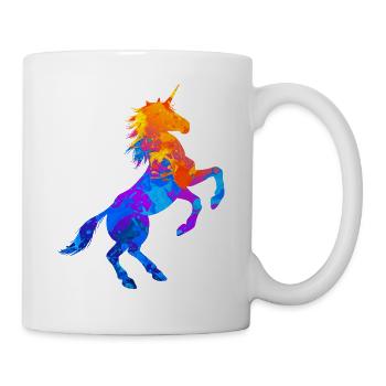 Unicorn Silhouette Unicorn Mythical Creature Splash - Mug - white - Right