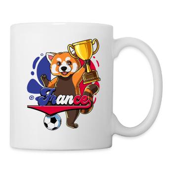 Frankreich Fußball - Tasse - Weiß - Rechts