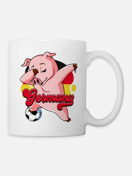 Deutschland Fußball - Tasse - Weiß