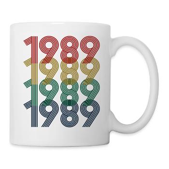 1989 Jahrgang 35. Geburtstag Männer Frauen 35 Jahre alt - Tasse - Weiß - Rechts