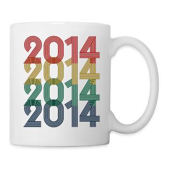 Cool Retro 2014, 9 Years Old, 9th Birthday Kids - Mug - white - Right