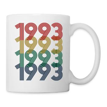 Cool Retro 1993, 30 ans, cadeau de 30e anniversaire - Mug blanc - blanc - Droite
