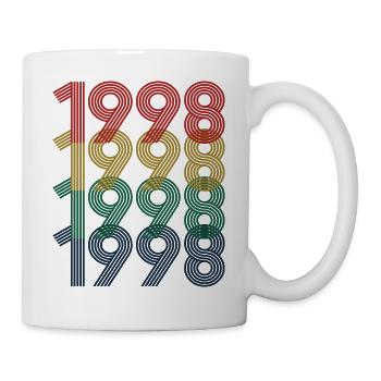 Cool Retro 1998, 24 Years Old, 24th Birthday Gift - Mug - white - Right