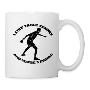 Table tennis Table tennis players Table tennis bats - Mug - white - Right
