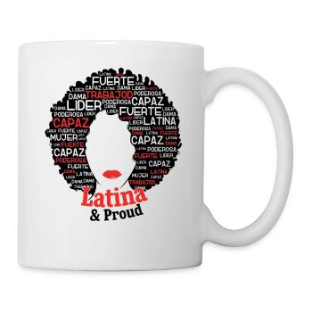 Empowered Latina Hispanic Heritage Month - Tasse - Weiß - Rechts