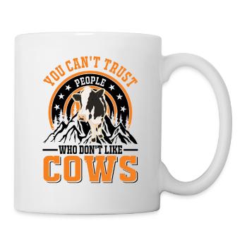 Cow Gift Farmer Cattle Breeder Vaches - Mug blanc - blanc - Droite