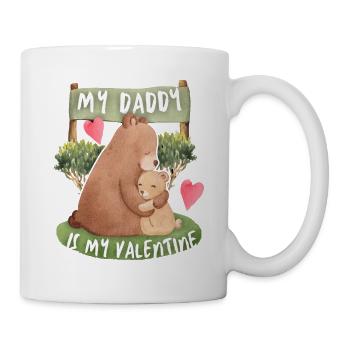 Daddy-Is-My-Valentine, Bear Love Love - Mug - white - Right