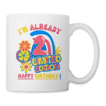 Birthday child-children 2 years, children's birthday - Mug - white - Right