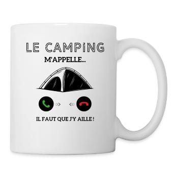 le campagne m'appelle il faut que j'y aille! - Mug blanc - blanc - Droite