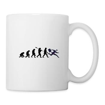 Homme d’affaires Evolution T-shirt & cadeau - Mug blanc - blanc - Droite