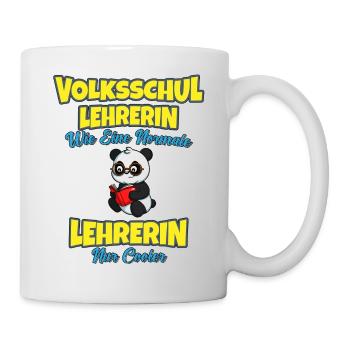 Volksschullehrerin Volksschule Lehrkraft Lehrerin - Tasse - Weiß - Rechts