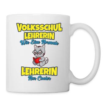 Volksschullehrerin Volksschule Lehrkraft Lehrerin - Tasse - Weiß - Rechts