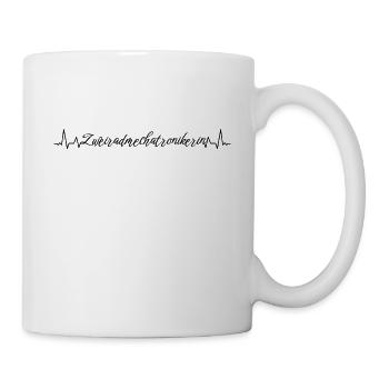 Biker Herzschlag Zweiradmechatronikerin - Tasse - Weiß - Rechts