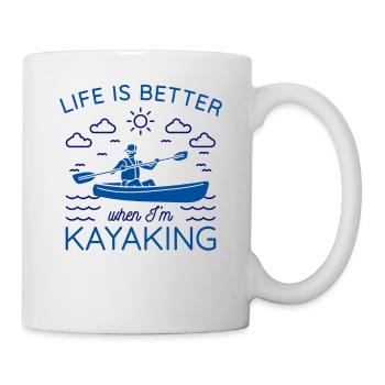 KAYAKS CANOE RAFTING PADDLE BOAT Kayaking KAYAKING KAYAK - Mug - white - Right