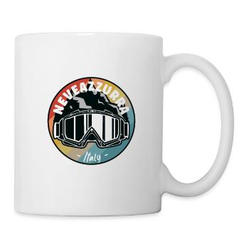 Skier à Neveazzurra Italie - Mug blanc - blanc - Droite