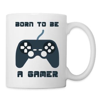 Born To Be A Gamer Cool Designs For Gamer Present - Mug - white - Right