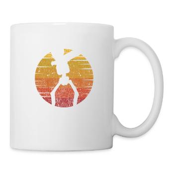 Halloween Dabbing Skelett Lustig Gruselig Dab - Tasse - Weiß - Rechts