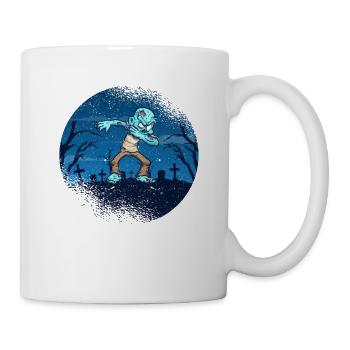 Halloween Dabbing Zombie Brain Funny Zombies Dab - Mug - white - Right