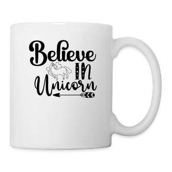 Croyance en la licorne Licorne - Mug blanc - blanc - Droite