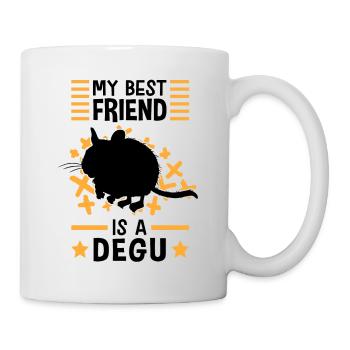 Degu is my friend rodent Chile Degus - Mug - white - Right