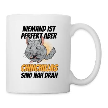 Chinchilla ist fast perfekt Wollmaus - Tasse - Weiß - Rechts