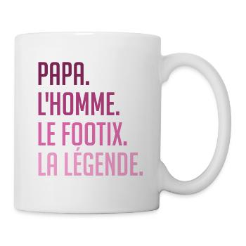 Papa l' Homme le mythe la légende. - Mug blanc - blanc - Droite