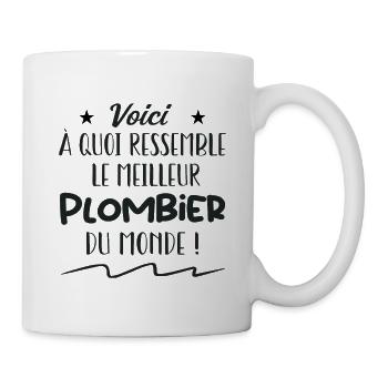 Voilà À Quoi Ressemble Le Meilleur plombier - Mug blanc - blanc - Droite