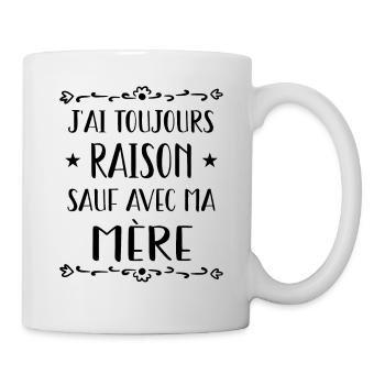 je t aime ou un truc dans le genre - Mug blanc - blanc - Droite