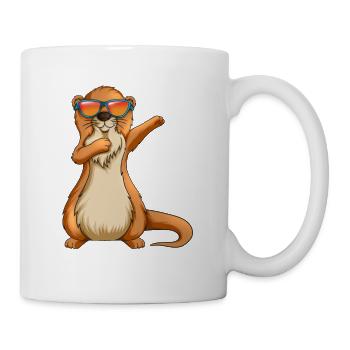 Performance Dancing Otter Dab Dabbing Lunettes de soleil - Mug blanc - blanc - Droite
