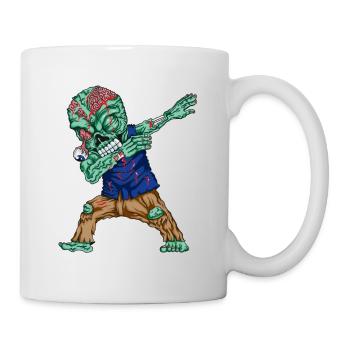 Monster Dabbing Zombie Danses Dab Scary Costume - Mug blanc - blanc - Droite