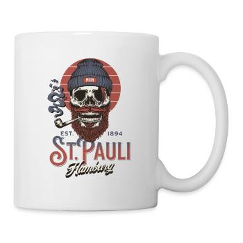 Sankt Pauli St. Pauli Paulianer Geschenk Moin - Tasse - Weiß - Rechts